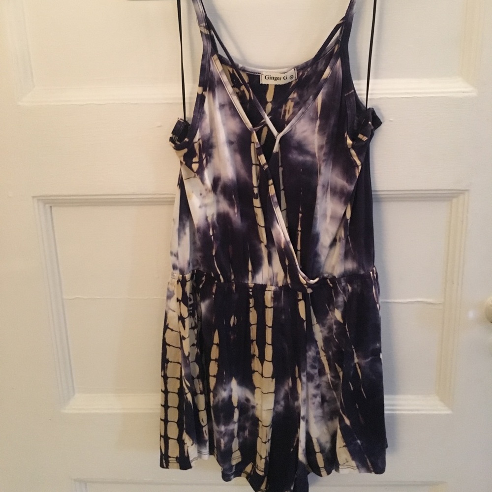 Ginger G Tie-Dye Romper - Size Medium